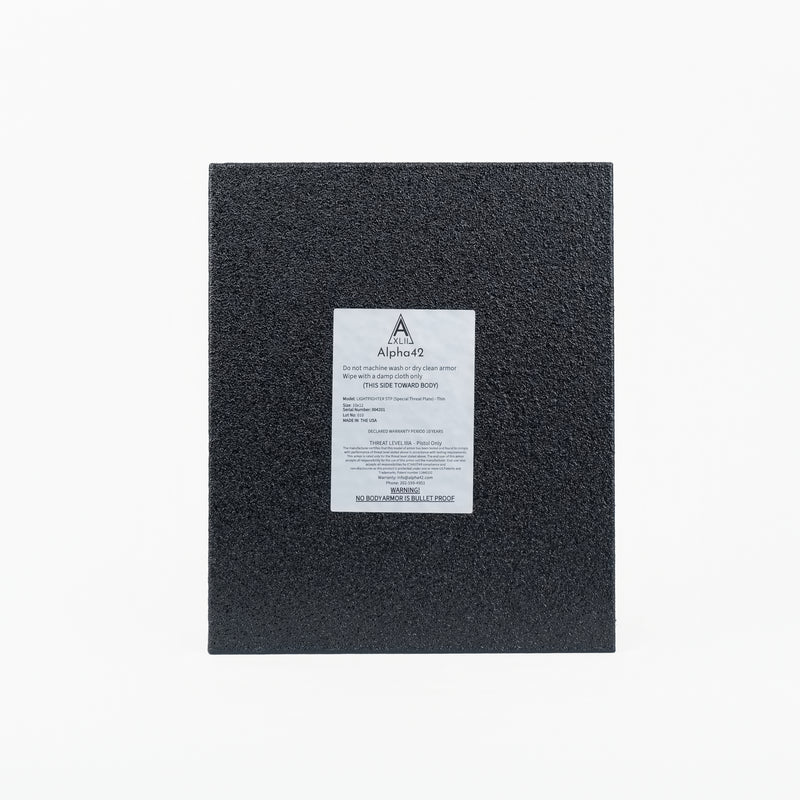 LIGHTFIGHTER series Level IIIA UHMWPE Backpack Panel